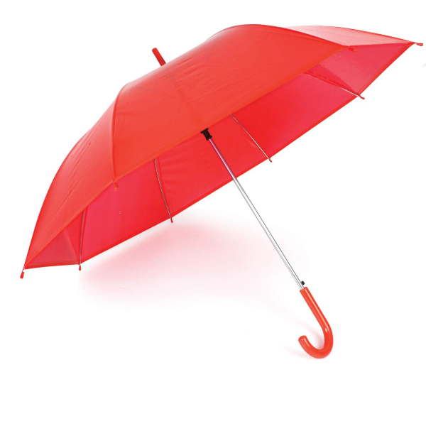 Red Color Promotional Wooden Rain Umbrella